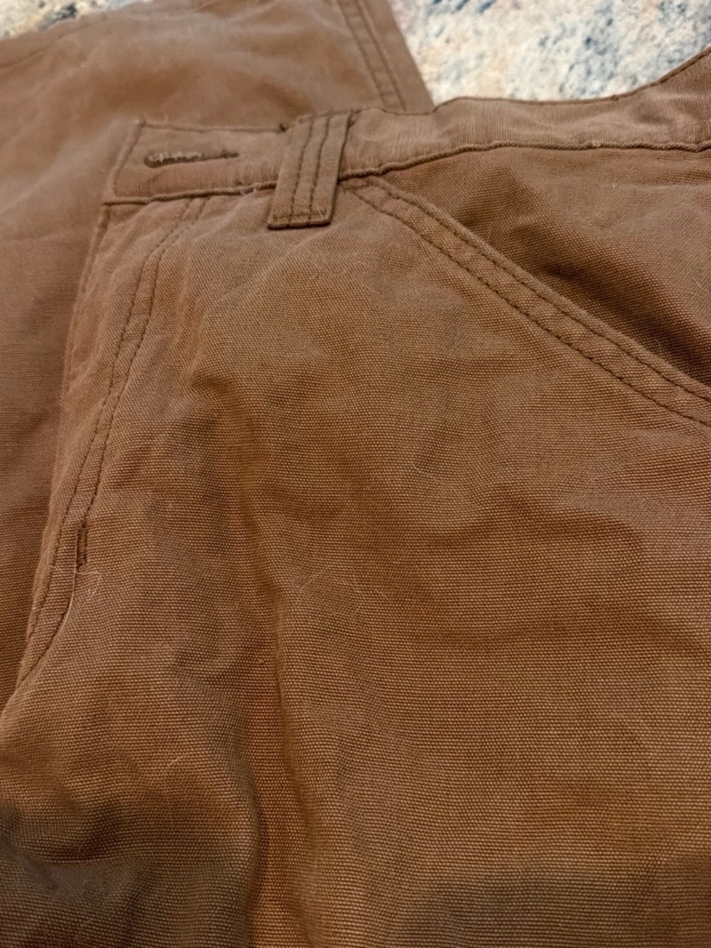 Men's Brown Canvas Work Pants